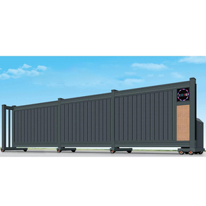 Modern Automatic Telescopic Electric Porta Porta Porta Dobrável de Aço Inoxidável para Unidades Villa Pátio Fácil Instalação Deslizante - Product Image 6