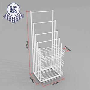 Support d'étagère de présentoir de <span class=keywords><strong>parapluie</strong></span> de grillage <span class=keywords><strong>en</strong></span> métal fordable de fer - Product Image 6