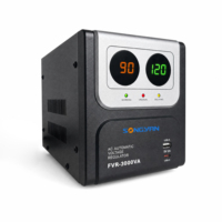 Stabilisateur de tension robuste FVR-3000VA 120V, entrée 90-150V avec 2 prises universelles pour appareils de cinéma maison