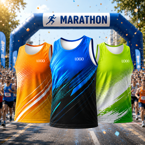 Camiseta Deportiva Personalizada Gahumi para Correr, Sublimada, Ligera, Transpirable, de Secado Rápido, para Maratón - Product Image 1
