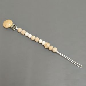 Regalos de silicona para fiestas, cuerda de madera de haya, pegamento para dentición, cadena anticaída, cuerda para colgar, molares para bebés, cadena antipérdida, artículos para bebés - Product Image 4