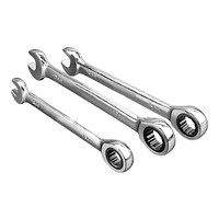 Clés à cliquet à double usage, vente en gros du fabricant, jeu de clés à cliquet combinées, métriques MM et standard