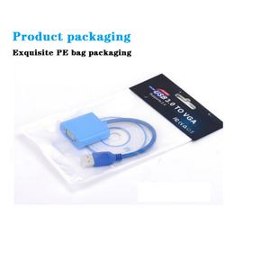 Câble coaxial USB 3.0 mâle vers VGA femelle haute vitesse 1080p avec blindage tressé et gaine en PVC pour adaptateur multi-écrans - Stock disponible - Product Image 6