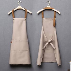 High Quality Plain Cotton Waterproof Chef Cooking Custom Logo Printing <b>Aprons</b> - Product Image 1