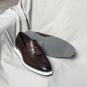 Zapatos Oxford de Cuero Genuino para Hombre, de Alta Calidad, Personalizados, con Punta Cuadrada, Casuales, Suaves y Cómodos, Elegantes para Caminar al Aire Libre - Product Image 3