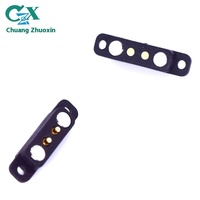 Conector de Carga Magnético USB de 2 Pines con Resorte, Tipo Pogo Pin, de Cobre para PCB, Corriente Nominal de 2A, Resistente al Agua IP67