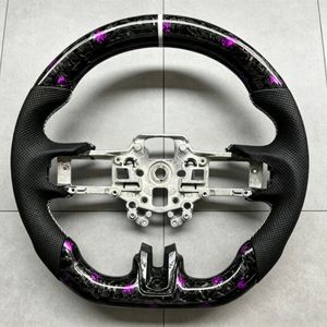 Vente directe d'usine, volant de voiture en fibre de carbone forgée pour Ford <span class=keywords><strong>Mustang</strong></span> S550 6ème génération Coupé <span class=keywords><strong>GT</strong></span> 350 500 R Shelby - Product Image 1