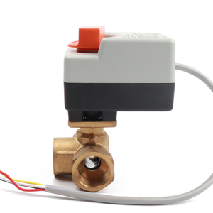 2 yollu 3/4 ''pirinç 0-10V orantılı elektrikli aktüatör küresel vana akış kontrol cihazı - Product Image 4