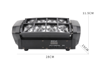 Mini projecteur de scène 30W SPIDER RGBW DMX512 à tête mobile pour discothèque, bar, DJ, spectacle, éclairage de scène LED pour fête