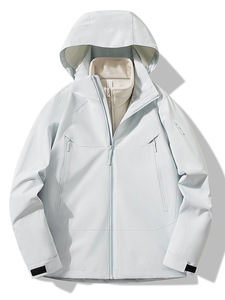 سترة شتوية خارجية ثلاثية الوظائف للرجال والنساء مقاومة للماء مع بطانة من الصوف القطبي الدافئ - Product Image 3