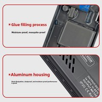 Alimentation à découpage ultra-mince 24V/12V, entrée 170-265V, efficacité 95%, source de tension constante pour boîte lumineuse, bande LED linéaire