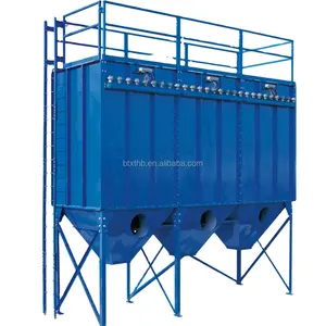 Filter tas Jet suhu tinggi dengan sistem kolektor debu Baghouse untuk pabrik logam tanaman semen