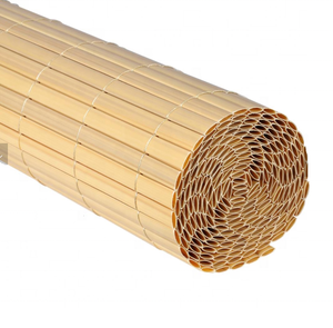 PVC <b>Fence</b> Double Face Garden Balcony Privacy Screen Nature Treated Wood for Decoration - Product Image 1
