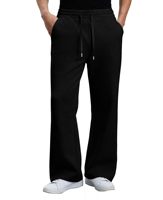 Pantalon de survêtement ample pour homme, coupe bootcut, jambe large évasée, taille élastique avec cordon de serrage, en coton, pour la détente, l'entraînement, la gym et la course à pied
