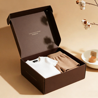 Caja de Cartón Corrugado Plegable con Impresión Personalizada de Lujo para Ropa, Ropa Interior, Regalos, Envío de Comercio Electrónico