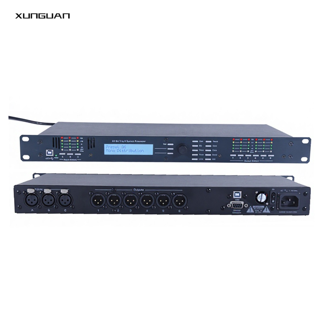 3.6SP DriveRack 3 in 6 Out Digital Audio System Processor 3-6-sp Equalizer Sound Effector for Concert/Stage Performance