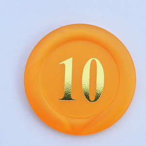 Fichas Acrílicas Monocromáticas para Estampado en Caliente, 38x3.5mm, 4g, Transparentes de Alta Gama, 2000 Piezas/Caja, Marca <span class=keywords><strong>HCD</strong></span> para Salas de Póker en Texas - Product Image 3