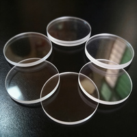 Plaque acrylique transparente PMMA, disque rond de 2 mm d'épaisseur, plaque de verre organique, feuille de plastique PVC, lentille de lampe torche ronde