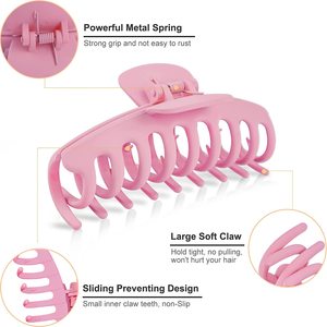 Meilleures ventes, grandes pinces à cheveux, lot de 4, pince à cheveux sans plis, grandes pinces à cheveux <span class=keywords><strong>Framar</strong></span> pour cheveux épais, femmes - Product Image 2