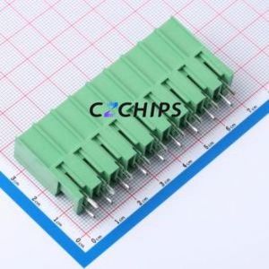 DB3EVC-7.62-9P-GN Plug-in Terminal Block Through hole,P=7.62mm Connector Board-to-Board / Socket - Closed 1x9P 7.62mm Green - Product Image 2