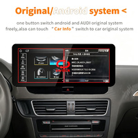 Pemutar Navigasi GPS Android 14 8 Core dengan CarPlay, Layar Terpisah & WiFi Terintegrasi 1 Tahun untuk AUDI Q5 10.25" Stereo Dashboard