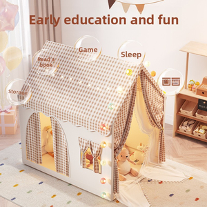 Nouvelle tente de jeu pour enfants, château de princesse, maison de jeu pour garçons et filles, pour bébés et tout-petits, avec fenêtre, portable, en polyester - Product Image 5