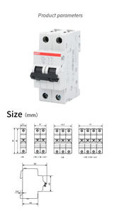 Миниатюрный выключатель MCB S201 S202 S203 S204-C10A/63A воздушный выключатель 1P 2P 3P 4P миниатюрный выключатель - Product Image 5