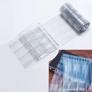 Rideau d'extérieur en plastique transparent à technologie sophistiquée Rideaux à bandes en PVC transparent