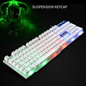 GTX300 oyun fare klavye setleri gökkuşağı arkadan aydınlatmalı Metal mekanik hissediyorum <span class=keywords><strong>USB</strong></span> kablolu klavye LED - Product Image 5