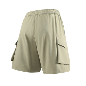 Han Chao 2025 été hommes décontracté séchage rapide mince ample 5 points pantalon Logo personnalisé taille élastique fermeture Cool sport Shorts - Product Image 2