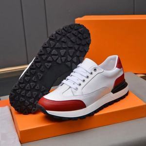 Chaussures pour hommes en cuir véritable de haute qualité, élégantes et robustes, chaussures de sport de luxe pour hommes, chaussures décontractées tendance pour la course et la marche - Product Image 3