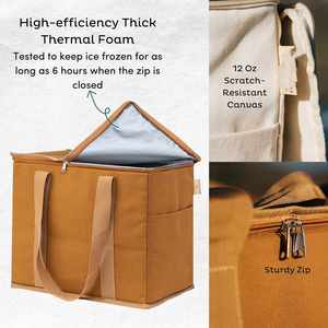 Sac isotherme de pique-nique réutilisable, sac isotherme imperméable, couche d'isolation extérieure personnalisée en gros - Product Image 2