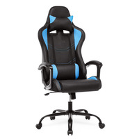 Chaise de jeu ergonomique moderne à dossier haut, respirante, robuste et durable pour adultes, pivotante à 360°, prix usine