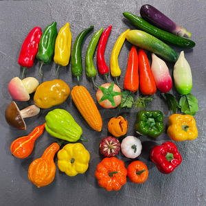 Simulation Fruit Plastique Orange Bananes Limes Pomme Fruits Artificiels Pour La Maison <span class=keywords><strong>Cuisine</strong></span> Fête Photographie Prop Mariage - Product Image 2