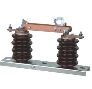 Interruptor de isolamento de alta tensão AC para uso externo, interruptor de isolamento de energia tipo GW9 série 10KV 15KV 24KV 3 fases 1250