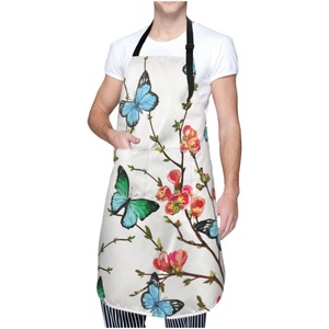 Pocket <b>Apron</b> 100% Cotton Cooking <b>Apron</b> for Women Men Pockets Anti-UV Breathable Knitted Fabric Wheat Bread Design <b>Kitchen</b> <b>Apron</b> - Product Image 2