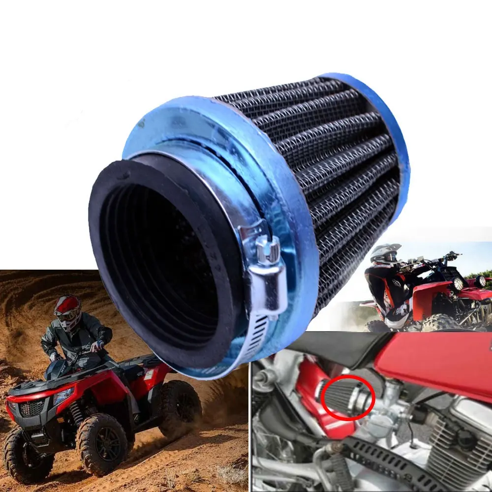 USA!! Chrome 44mm Performance Air Filter For GY6 150cc ATV Scooters Go karts