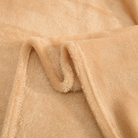 Couverture polaire douce personnalisable en flanelle, couleur unie, pour lit ou canapé (Manta)