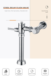 Robinet <span class=keywords><strong>de</strong></span> chasse d'eau à pression douce avec temporisation et <span class=keywords><strong>coude</strong></span> - Product Image 4