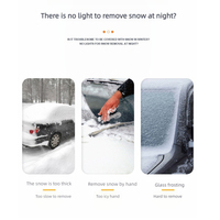 Brosse à neige rétractable grattoir à glace voiture véhicule pelle plastique déglaçage grattoir grattoir brosse propre