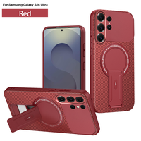 Étui de protection antichoc Lichicase Business Kickstand avec texture en fibre de carbone pour Samsung A27 S27 Pro S27 Ultra