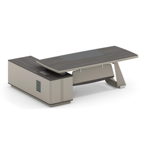 <span class=keywords><strong>Escritorio</strong></span> Ejecutivo de Lujo con Gabinete <span class=keywords><strong>Integrado</strong></span>, Sistema de Almacenamiento Modular, Estantes Abiertos, <span class=keywords><strong>Escritorio</strong></span> de Trabajo Premium para Administración Gubernamental - Product Image 3