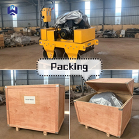 Compacteur routier à double tambour 600 à moteur diesel, machine de compactage d'asphalte