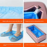 Surchaussures jetables Hongfa imperméables et anti-poussière en PE épaissi, taille unique, avec boucle en T, pour usage domestique, vente en gros