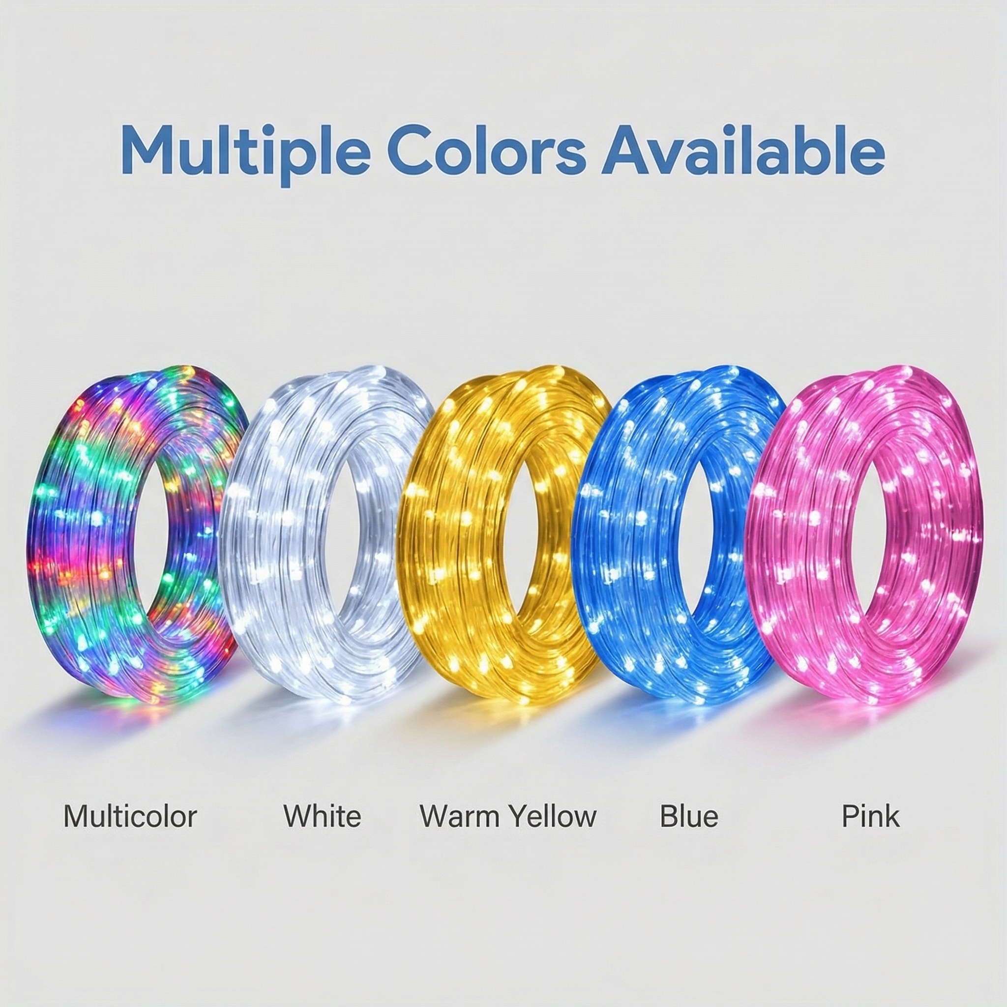 LED Solar Fairy String Lights IP65 Waterproof 5m Outdoor Christmas Decor Neon Flex Rope Light · image 3