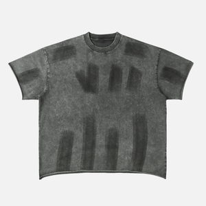 Camiseta de manga corta con diseño de estampado gráfico de logotipo personalizado TKAN231 para hombre, ropa informal estilo Hip Hop de gran tamaño, Camiseta de algodón con cuello redondo, camisetas de punto - Product Image 1