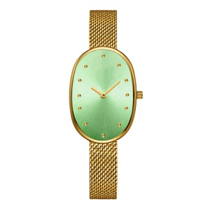 Reloj de Pulsera Personalizado al por Mayor para Mujer, Reloj de Cuarzo con Esfera Ovalada, Logotipo de Marca, Acero Inoxidable, Resistente al Agua - Product Image 6
