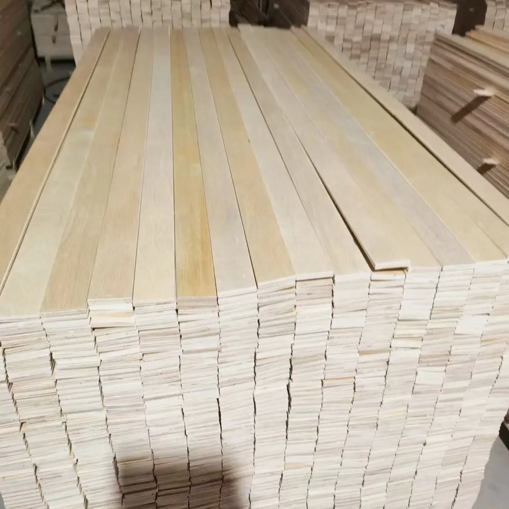 Lamelles de lit en bois de bouleau plates directement d'usine