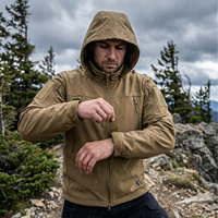 Vestes softshell imperméables et coupe-vent pour hommes KKU-WSJ-NL Urban Tactical à capuche, col montant et fermeture éclair, printemps et automne
