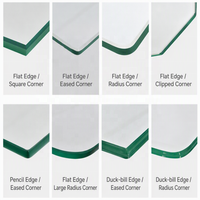 Feuille de verre trempé transparent personnalisée de 3 mm à 19 mm, verre de sécurité renforcé pour fenêtres, portes, balustrades, dessus de table